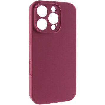 Силіконовий чохол Silk Full Camera Protective для Apple iPhone 16 Pro (6.3") Plum 777-09586 фото