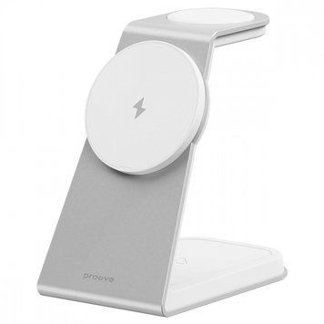 Беспроводное зарядное устройство Proove Omni Power 3 in 1 white 656-02614 фото