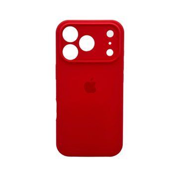 Силиконовый чехол с закрытой камерой для iPhone 17 Pro Berry Red 666-04273 фото