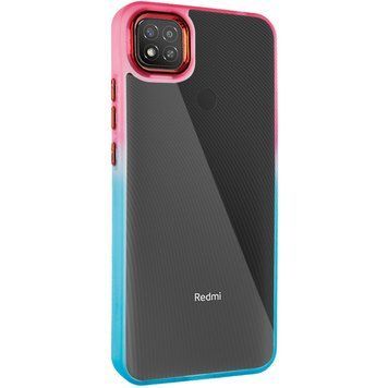 Чехол TPU+PC Fresh sip series для Xiaomi Redmi 9C Бирюзовый / Розовый 777-06655 фото