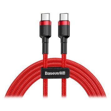 Кабель Baseus Cafule USB Cable Type-C-Type-C 3A 2m Red CATKLF-H09 фото