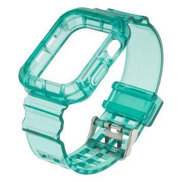Ремешок для Apple Watch Band Color Transparent + Protect Case 40/41 mm Green 212-01919 фото
