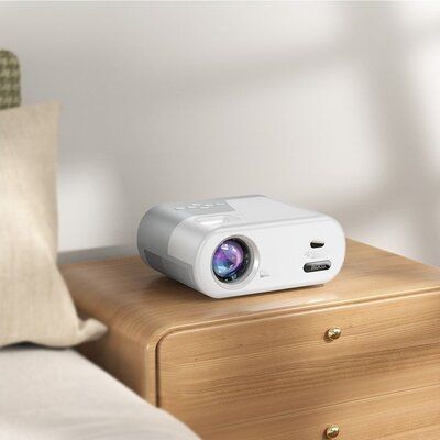 Проектор HOCO DT2 smart projector(720P Android version)(EU) Gray white 656-01182 фото