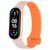 Ремінець Dual-color Magnetic для Xiaomi Mi Band 7/6/5/4/3 Light Pink / Orange 212-01637 фото