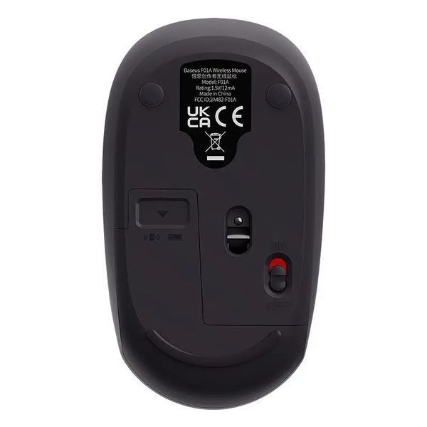 Манипулятор мышь бездротова Baseus F01A Wireless Mouse Frosted Gray B01055502833-00 фото