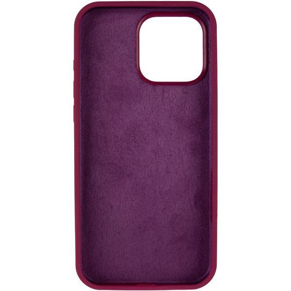 Силіконовий чохол Silk Full Protective для Apple iPhone 16 Pro (6.3") Maroon 777-10136 фото