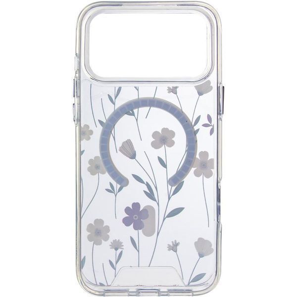 TPU+PC чехол Clear Garden with MagSafe для Apple iPhone 17 Pro Max (6.9") Cherry Petal 777-08195 фото