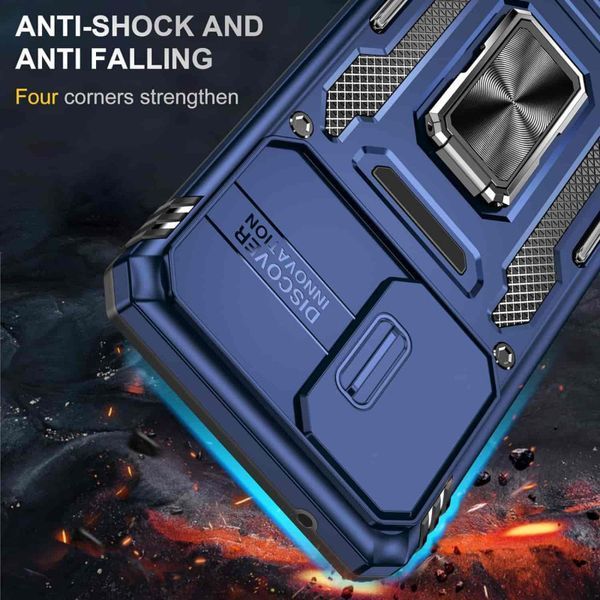 Ударопрочный чехол Camshield Army Ring для Samsung Galaxy A33 5G Navy Blue 777-05139 фото