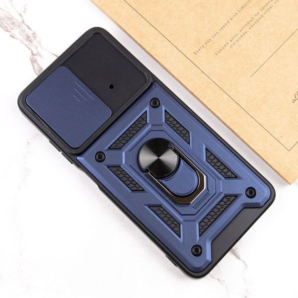 Ударостійкий чохол Camshield Serge Ring для Xiaomi Poco X4 Pro 5G Blue 777-04625 фото