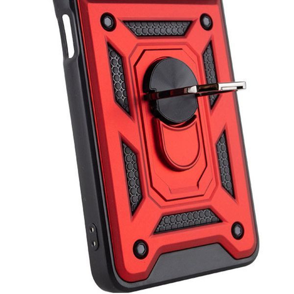 Ударостійкий чохол Camshield Serge Ring для Xiaomi Redmi 13 4G / Poco M6 4G Red 777-04359 фото