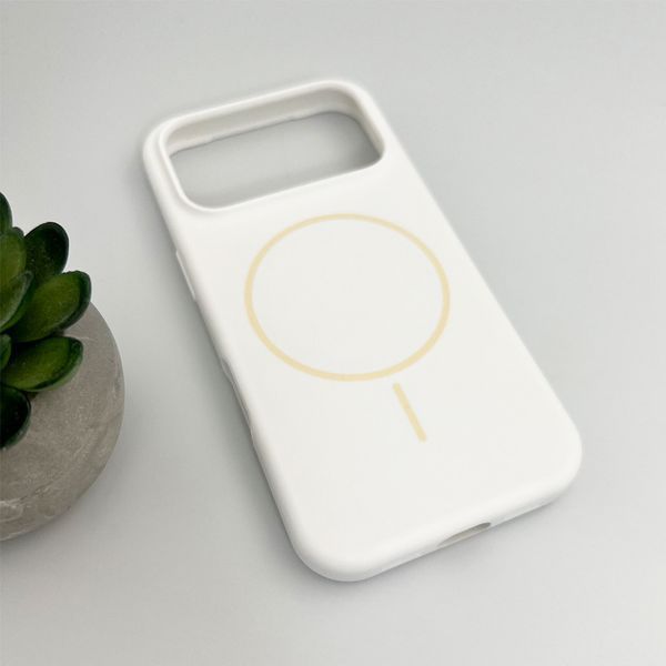 Чохол для смартфона Silicone Case Magnetic для Apple iPhone 17 Pro Max White 666-04169 фото