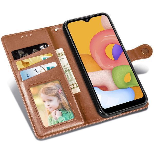 Кожаный чехол-книжка GETMAN Gallant (PU) для Samsung Galaxy A14 4G/5G Brown 777-06405 фото