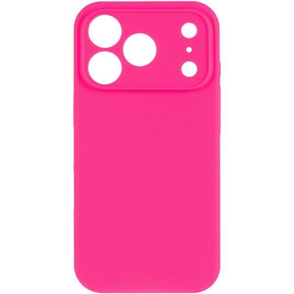 Силиконовый чехол Silk Full Camera Protective для Apple iPhone 17 Pro (6.3") Barbie pink 777-09936 фото