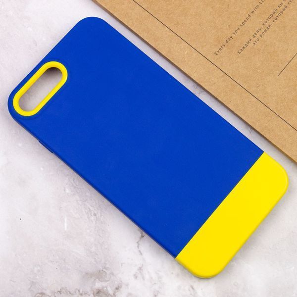 Чохол TPU+PC Bichromatic для Apple iPhone 7 plus / 8 plus (5.5") Navy Blue / Yellow 555-03905 фото