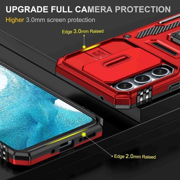 Ударостійкий чохол Camshield Army Ring для Samsung Galaxy A54 5G Red 777-05089 фото