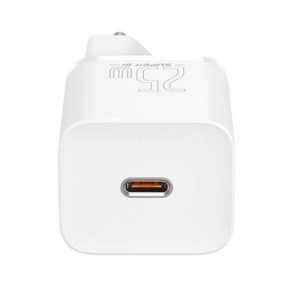 Мережевий зарядний пристрій Baseus Super Si Quick Charger 1C 25W EU Sets White 656-01314 фото