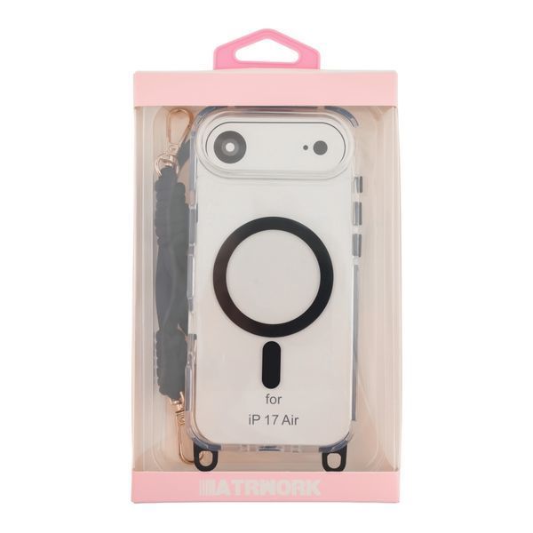 Чохол TPU+PC LanyardCase with MagSafe для iPhone 17 Air Black 2020000499985 фото