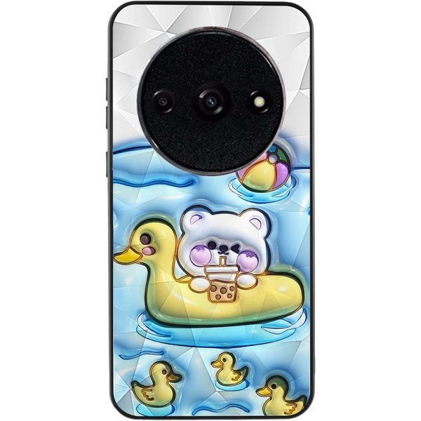 Чехол TPU+PC Prisma Fluffie для Xiaomi Redmi A3 / Poco C61 Ducklings 777-03962 фото