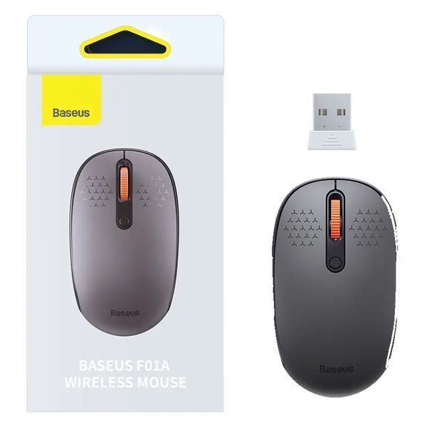 Манипулятор мышь бездротова Baseus F01A Wireless Mouse Frosted Gray B01055502833-00 фото