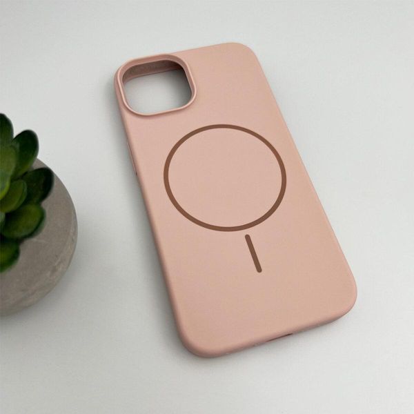 Чохол для смартфона Silicone Case Magnetic для Apple iPhone 15 Pink Sand 666-03874 фото