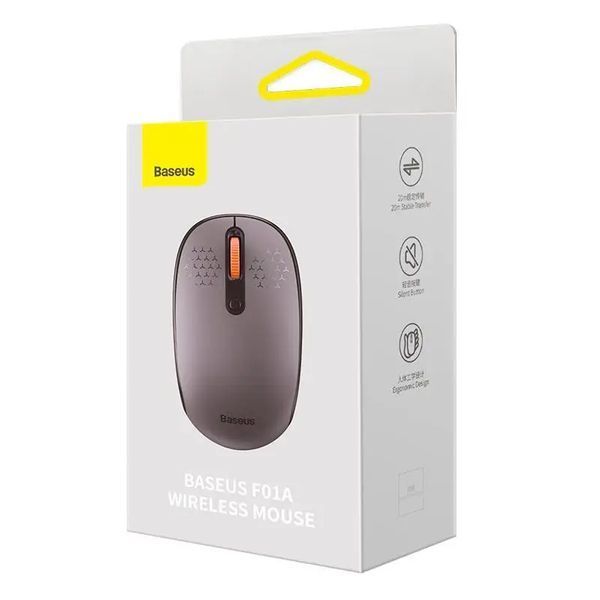 Манипулятор мышь бездротова Baseus F01A Wireless Mouse Frosted Gray B01055502833-00 фото
