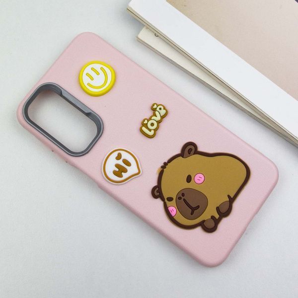 Чехол TPU Leather Toys для Samsung Galaxy A16 4G/5G Capybara / Pink 555-00931 фото