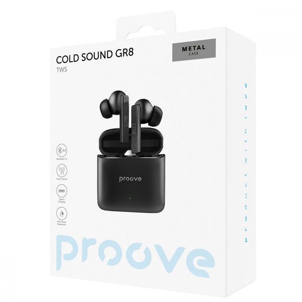 Беспроводные наушники Proove Cold Sound GR8 TWS gray 656-02651 фото