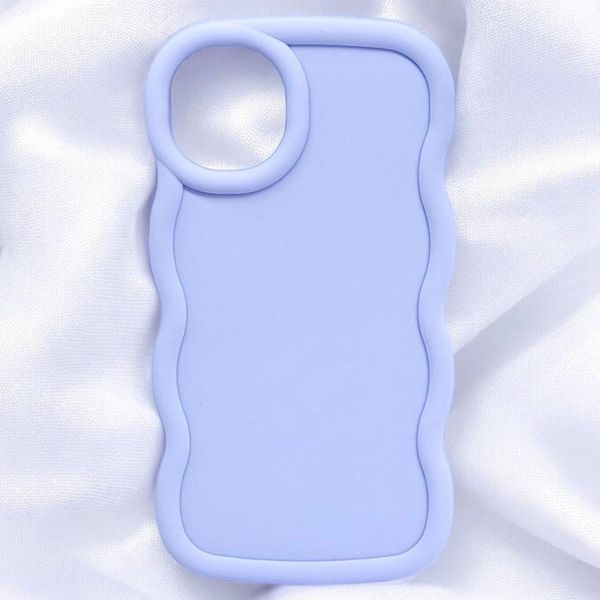 Чехол TPU Ripple для Apple iPhone 15 (6.1") Lilac Blue 555-01043 фото