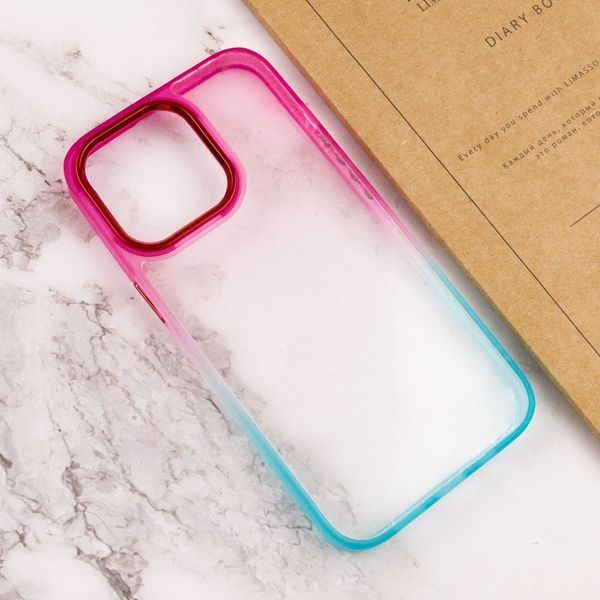 Чохол TPU+PC Fresh sip series для Apple iPhone 13 Pro Max (6.7") Бірюзовий / Рожевий 777-06705 фото