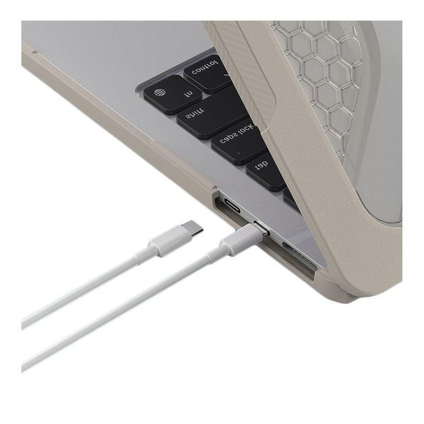Накладка TPU+PC Hex Shield для MacBook Pro 13" 2018/2020/2022 (A2338/A2289/A2251/A1989) Stone 777-07806 фото