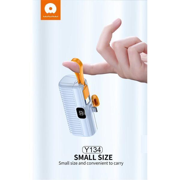 Портативний акумулятор WUW Y134 Mini 5000mAh Type-C Чорний 216-00072 фото