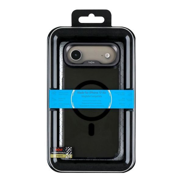 Чохол Kajsa Trans-Shield with MagSafe для iPhone 17 Air Black Smoke O-Ring 2020000509271 фото