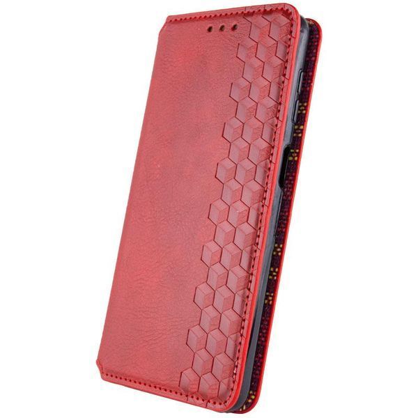 Шкіряний чохол-книжка GETMAN Cubic (PU) для Samsung Galaxy A18 / A17 Червоний ILSO-00000080420-3 фото