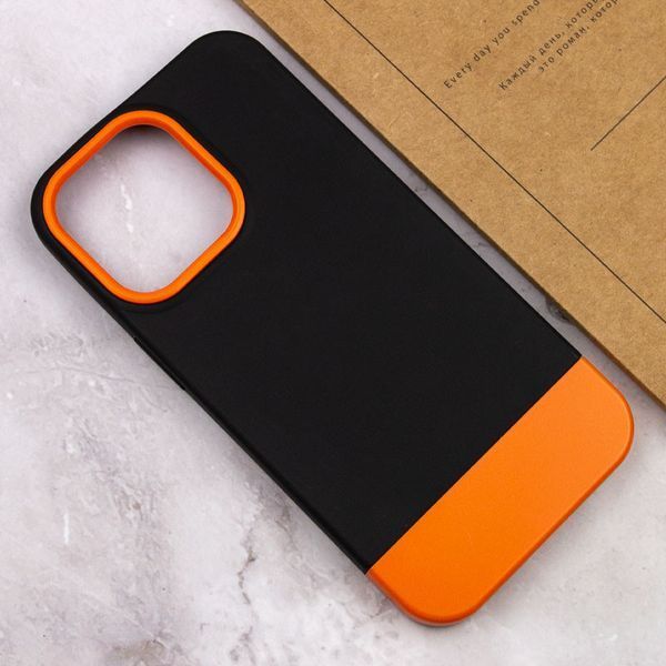 Чохол TPU+PC Bichromatic для Apple iPhone 13 Pro Max (6.7") Black / Orange 555-04005 фото