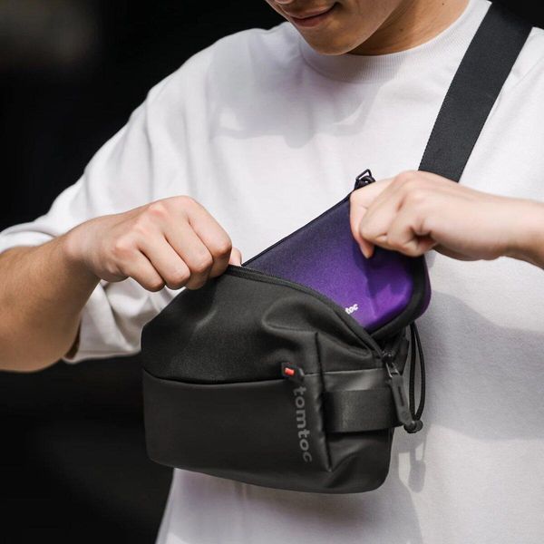 Сумка Tomtoc Explorer-T21 Sling Bag S Black 8.3 Inch//4L (T21S1D1) 656-00215 фото