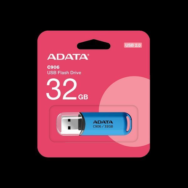 Флеш-накопичувач ADATA USB 2.0 C906 32Gb Water Blue AC906-32G-RWB фото