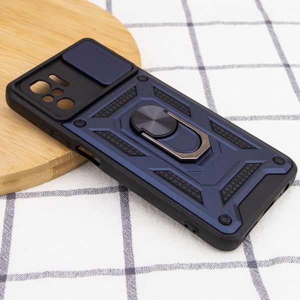 Ударопрочный чехол Camshield Serge Ring для Xiaomi Redmi Note 10 / Note 10s / Poco M5s Blue 777-04660 фото