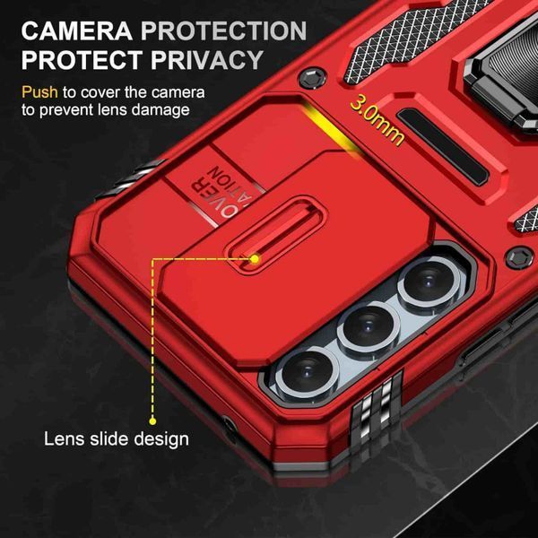 Ударостійкий чохол Camshield Army Ring для Samsung Galaxy A54 5G Red 777-05089 фото