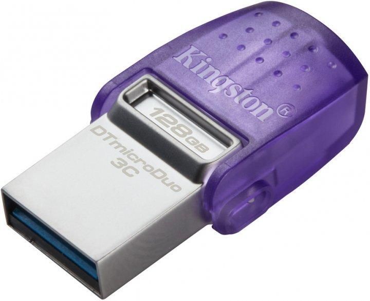 Флеш-накопичувач Kingston USB 3.2 DT microDuo 3C 128GB (Type-A/Type-C) (200Mb/s) DTDUO3CG3/128GB фото