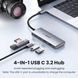 USB-хаб UGREEN CM480 USB-C to 2&times; USB 3.2+2&times;USB-C Adapter 10G (UGR-30758) UGR-30758 фото 4