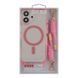 Чохол TPU+PC LanyardCase with MagSafe для iPhone 16 Pink 214-03190 фото 2