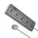 Сетевой удлинитель BOROFONE BAC4A Lord 5 position socket(1C3A)(EU) Black 656-03205 фото 2