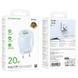МЗП Borofone BA93A Lustrous PD20W+QC3.0 (1USB-A/1C) Blue ILSO-00000076753-2 фото 4