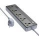 Сетевой удлинитель BOROFONE BAC4A Lord 5 position socket(1C3A)(EU) Black 656-03205 фото 3
