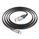 Кабель HOCO U119 USB to Type-C 5A, 1.2m, nylon, aluminum connectors, Black 6942007605007 фото 4