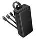 Внешний аккумулятор BOROFONE BJ79B Clever power bank with 3 cables(30000mAh) Black 216-00144 фото 5