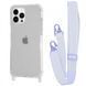 Чехол WAVE Clear Case With Strap для Iphone 14 Pro Light Purple 208-05272 фото 1