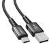 Кабель ACEFAST C1-04 USB to Type-C 3A, 1.2m, nylon aluminum connectors, Black 6974316280545 фото 1