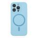 Чохол Glow Silicone Case Full Camera with Magsafe для iPhone 15 Pro Max Blue 214-04055 фото