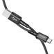 Кабель ACEFAST C1-04 USB to Type-C 3A, 1.2m, nylon aluminum connectors, Black 6974316280545 фото 3